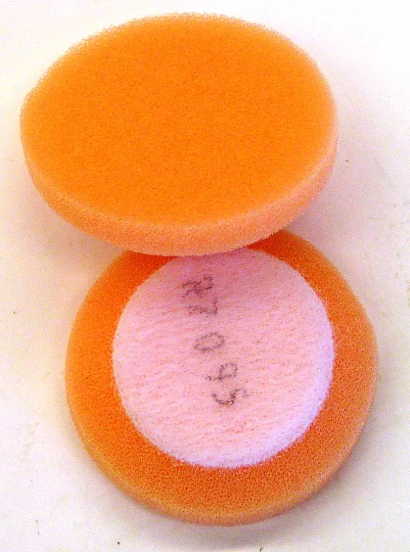 3M™ Finesse-it™ Buffing Pad - Orange Foam White Loop, 20274, 1-1/2 in, 20 per inner, 100 per case