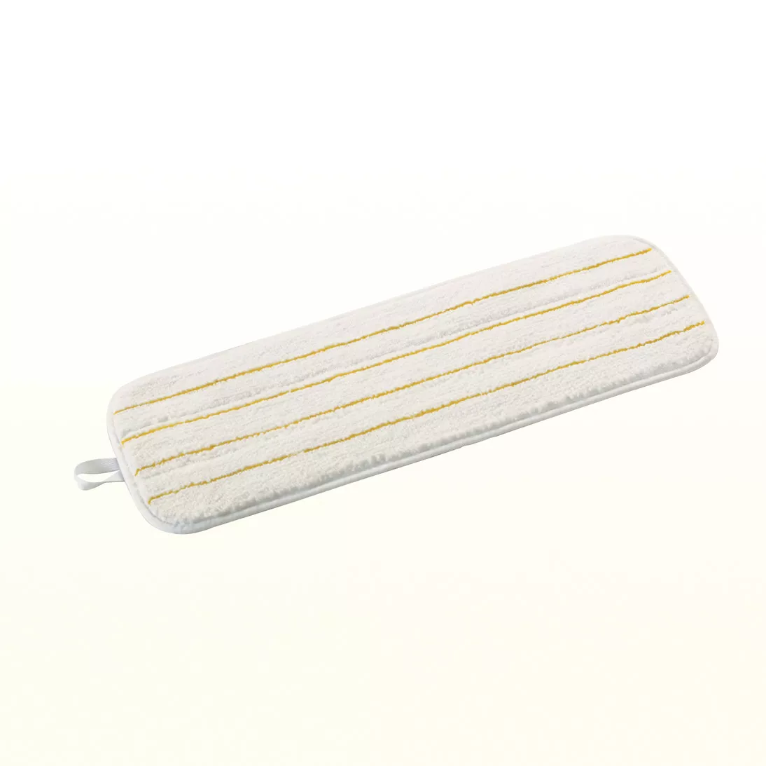 3M™ Easy Shine Applicator Pad, White With Yellow Stripes, 18 in, 10/Case