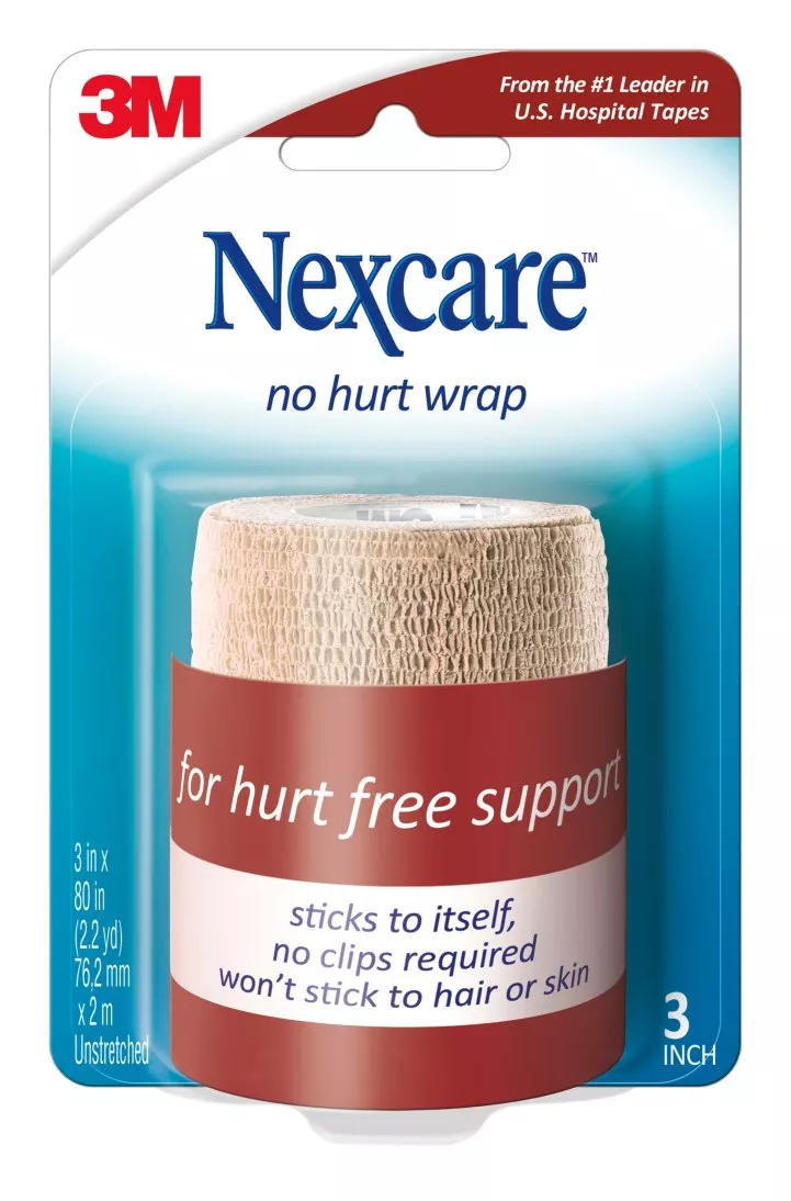 Nexcare™ No Hurt Wrap NHT-3, 3 in x 2.2 yd (76,2 mm x 2 m) Unstretched