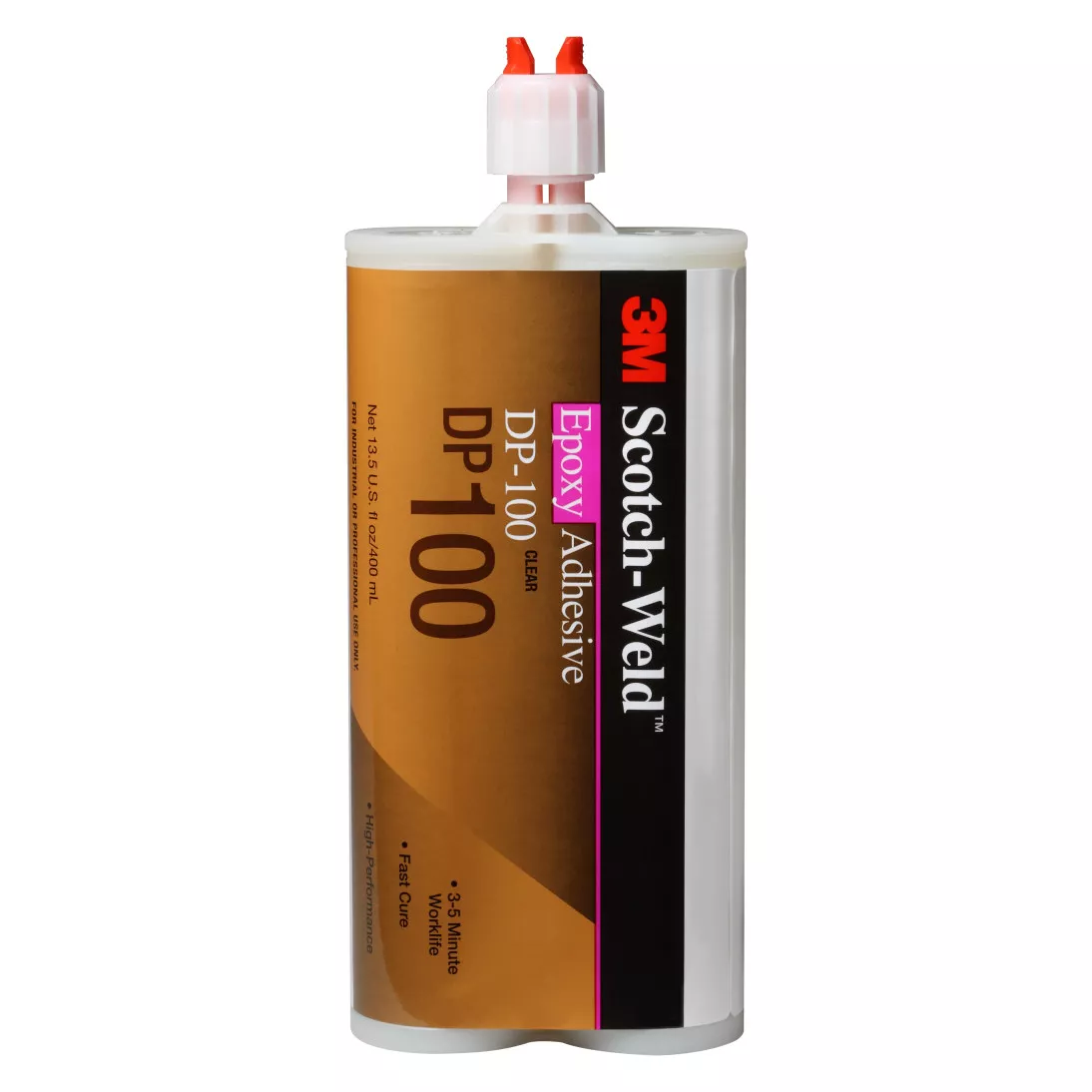 3M™ Scotch-Weld™ Epoxy Adhesive DP100 Plus, Clear, 400 mL Duo-Pak,
6/case
