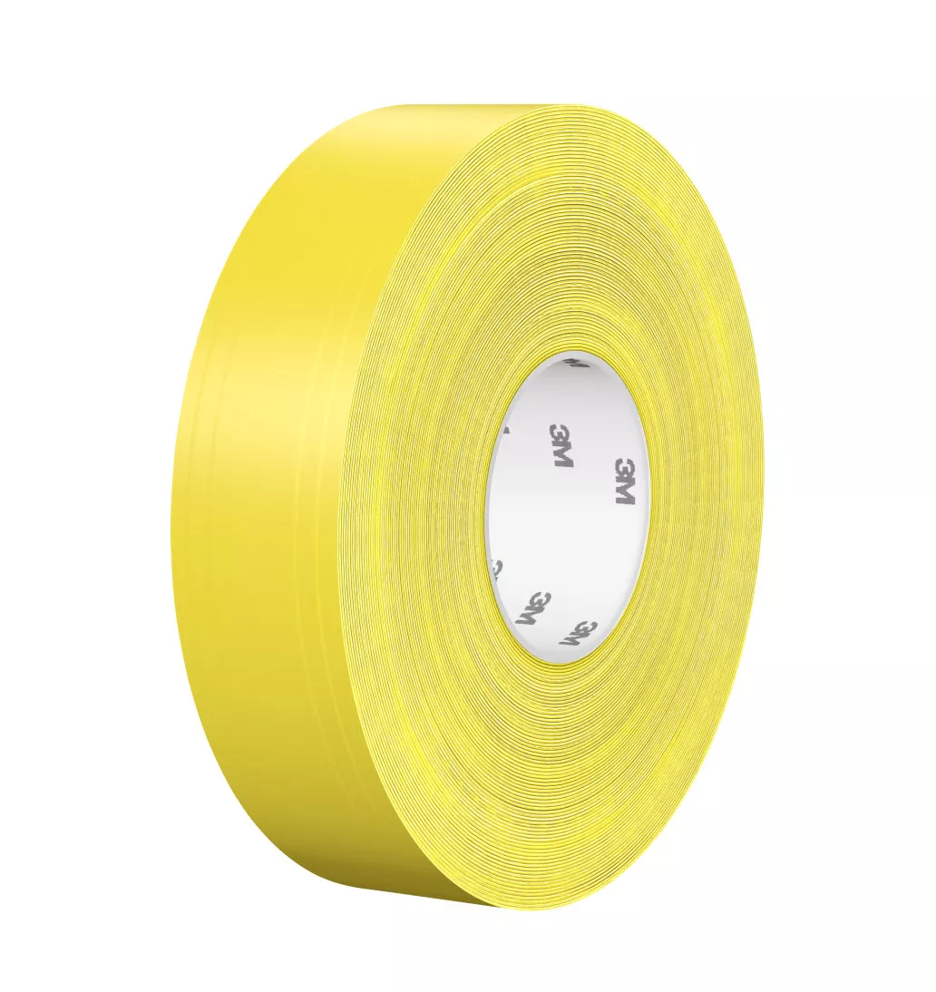 3M™ Durable Floor Marking Tape 971, Yellow, 2 in x 36 yd, 17 mil, 6 Rolls/Case, Individually Wrapped Conveniently Packaged