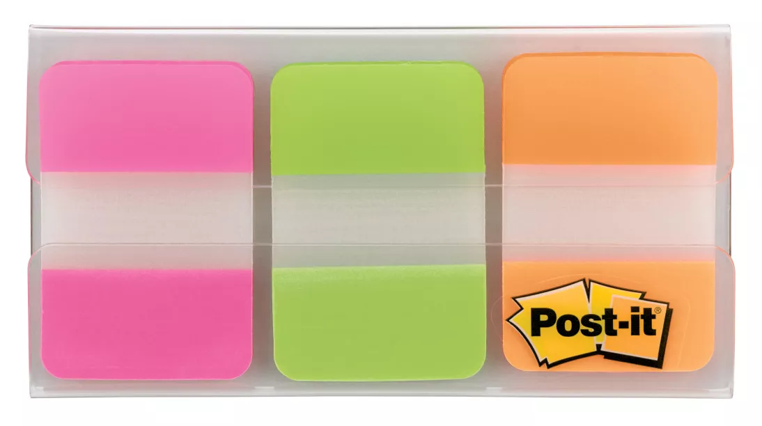 Post-it® Divider Tabs 686-PGOT, 1 in x 1.5 in (25,4 mm x 38,1 mm)