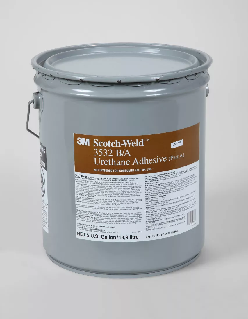 3M™ Scotch-Weld™ Urethane Adhesive 3532, Brown, Part A, 5 Gallon Drum
(Pail)