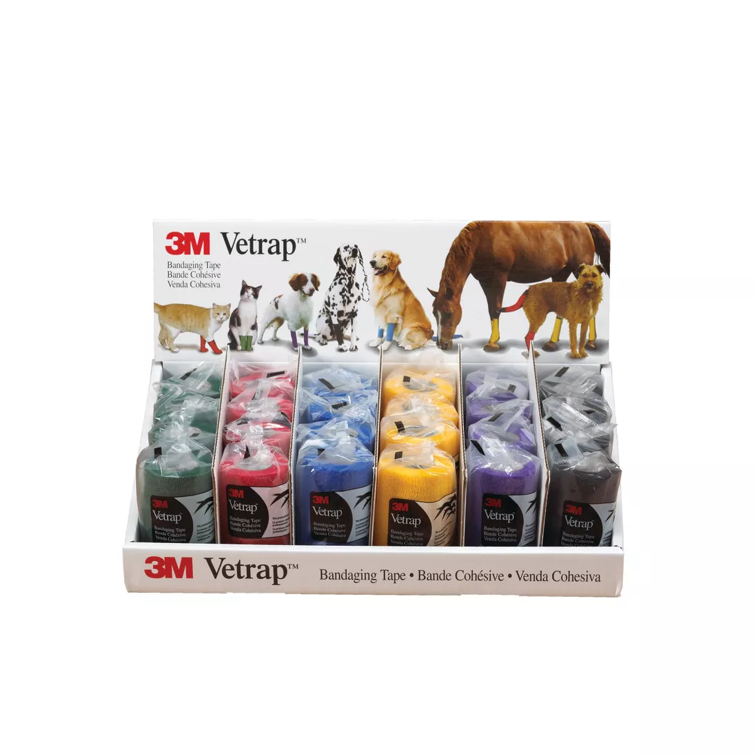 3M™ Vetrap™ Bandaging Tape Assorted Color Display, 1410D, , 4