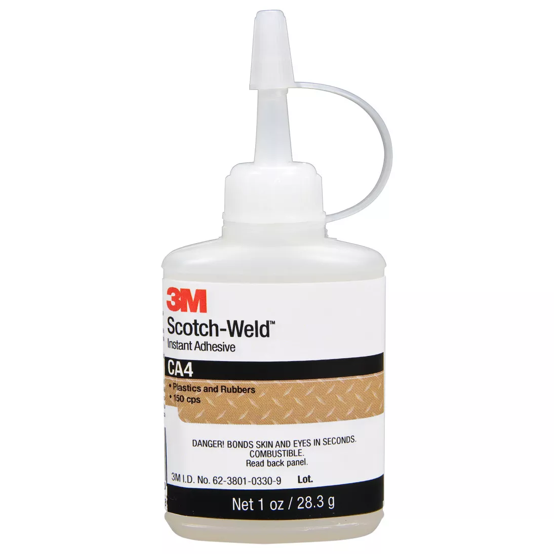 3M™ Scotch-Weld™ Instant Adhesive CA40, Clear, 1 fl oz Bottle, 12/case