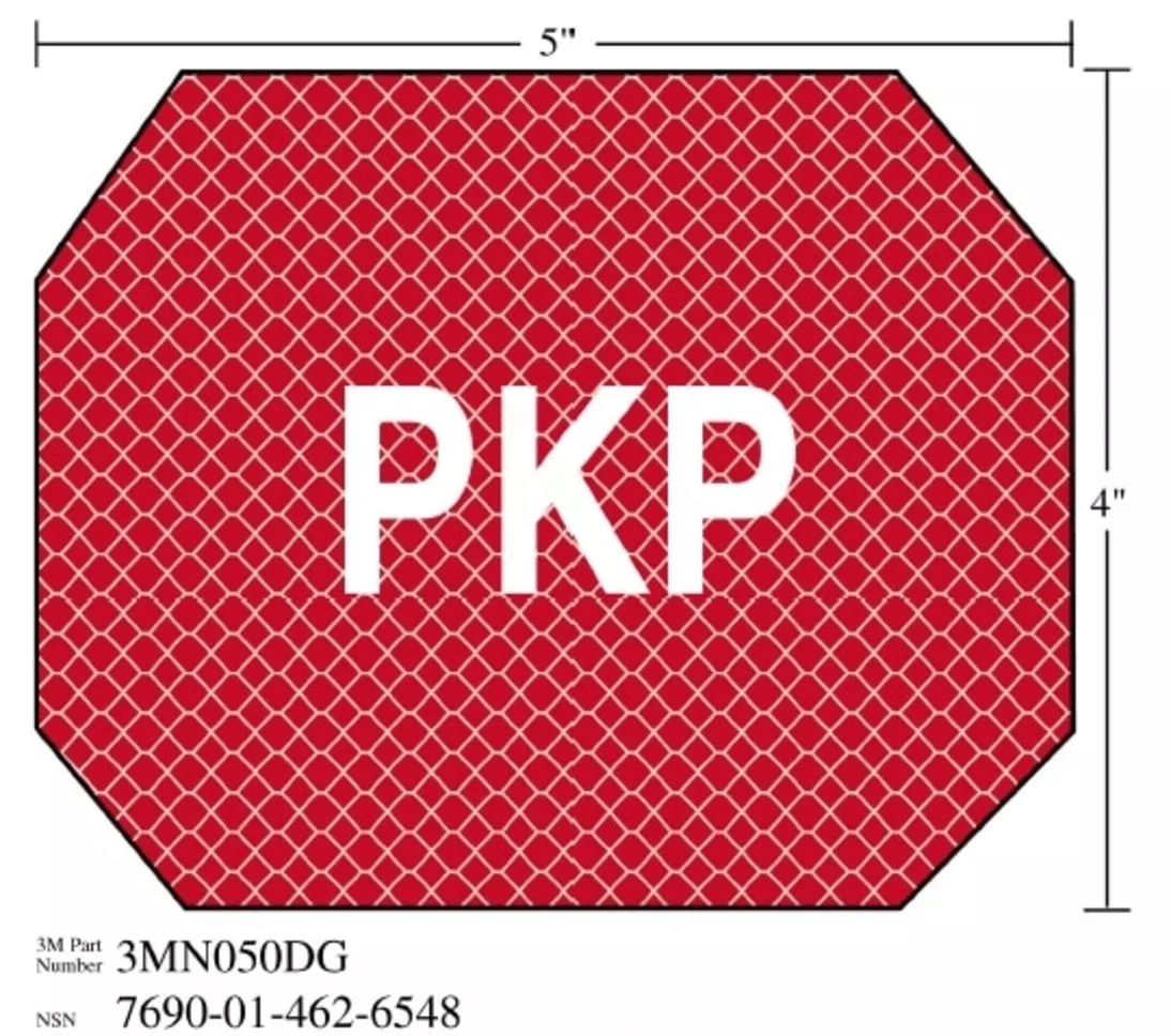 3M™ Photoluminescent Film 6900, Shipboard Sign 3MN143PL, 8 in x 4 in,
PKP, 10/Package