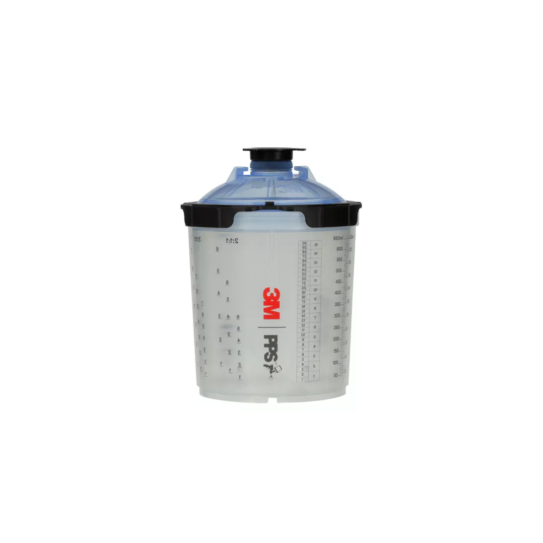 3M™ PPS™ Series 2.0 Spray Cup System Kit, 26301, Standard (22 fl oz, 650
mL), 125 Micron Filter, 1 kit per case