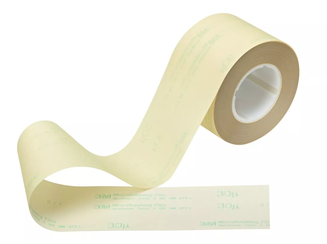 3M™ Microfinishing Film Roll 272L, 30 Mic 5MIL, Type UK, 16 in x 150 ft
x 3 in (406.4mmx45.75m), Keyed Core, ASO