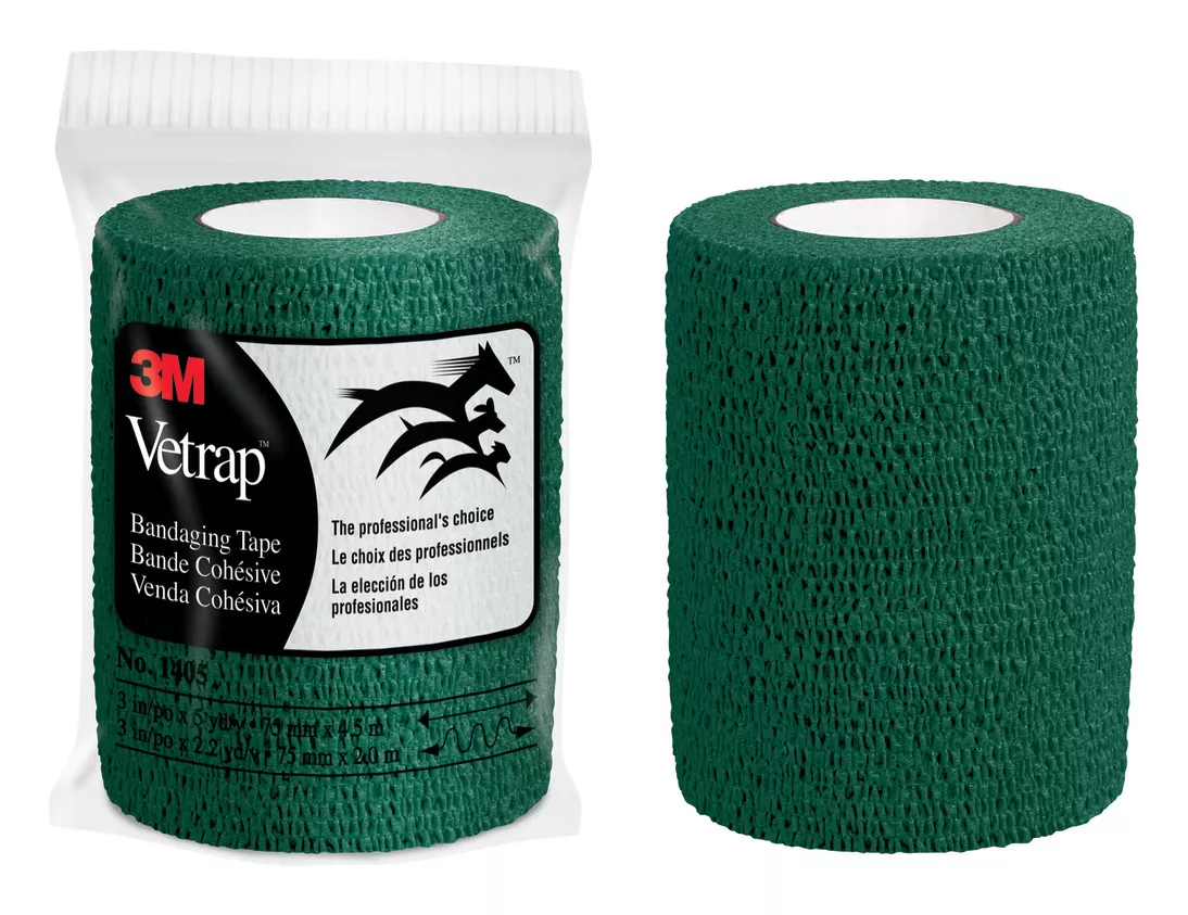 3M™ Vetrap™ Bandaging Tape Bulk Pack, 1405HG Bulk Hunter Green