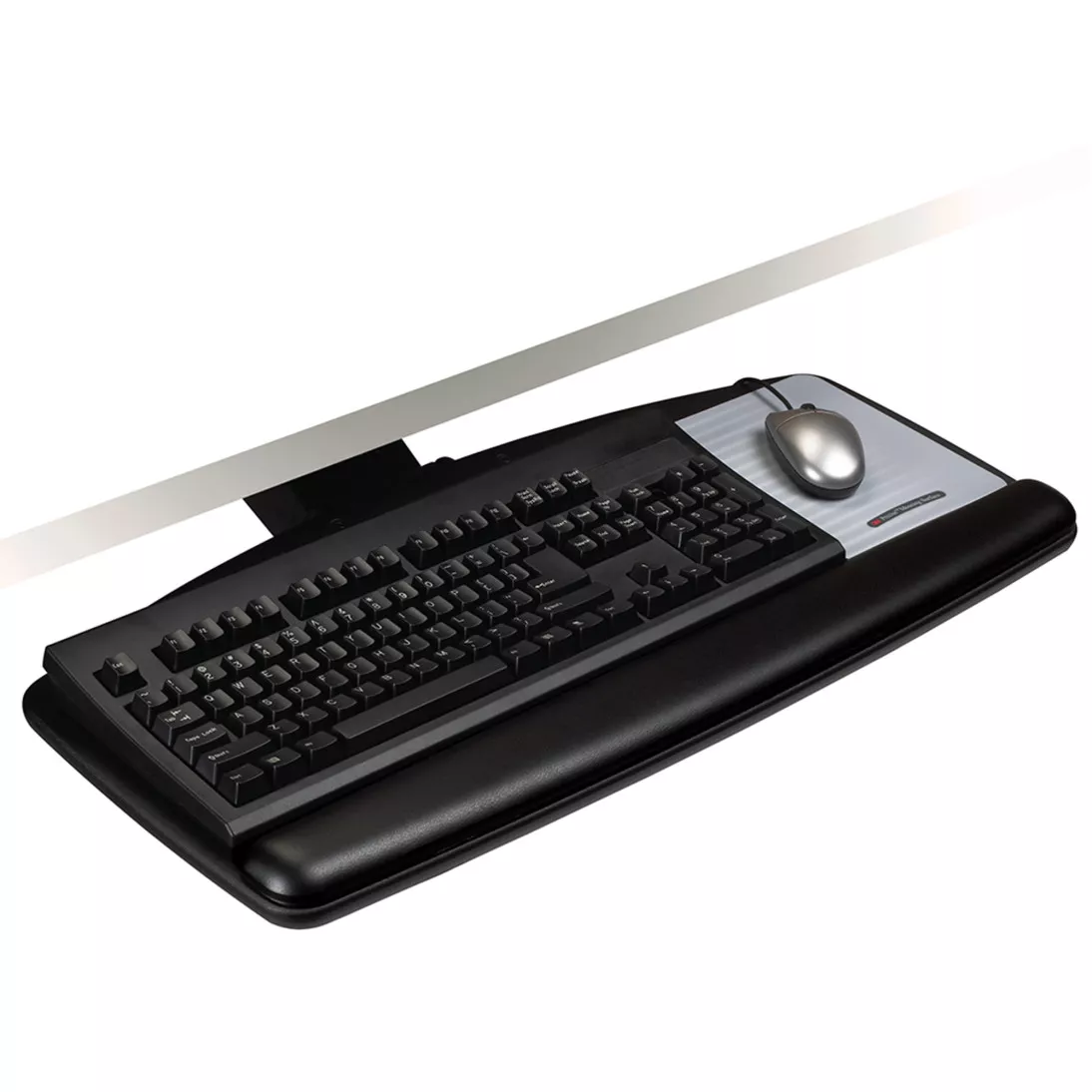 3M™ Knob Adjust Keyboard Tray with Standard Keyboard and Mouse Platform,
17 in Track, AKT60LE