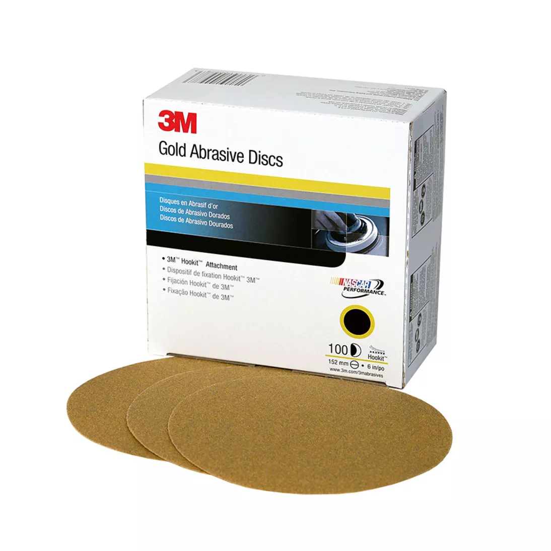 3M™ Hookit™ Gold Disc 236U, 00983, 6 in, P80, 75 discs per carton, 4
cartons per case
