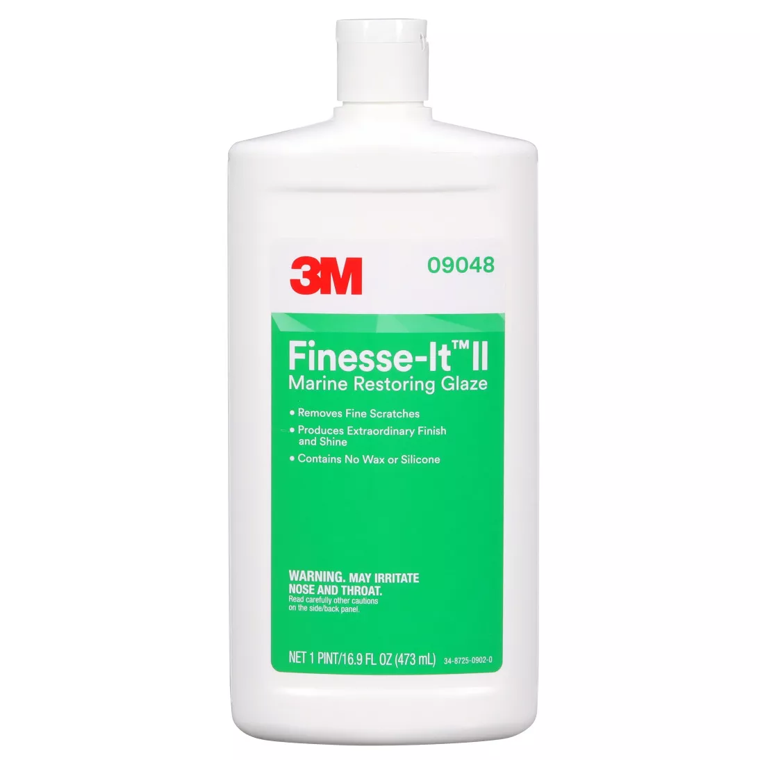 3M™ Marine Finesse-It™ II Glaze, 09048, 1 Pint (16 fl oz/473 mL), 6
bottles per case