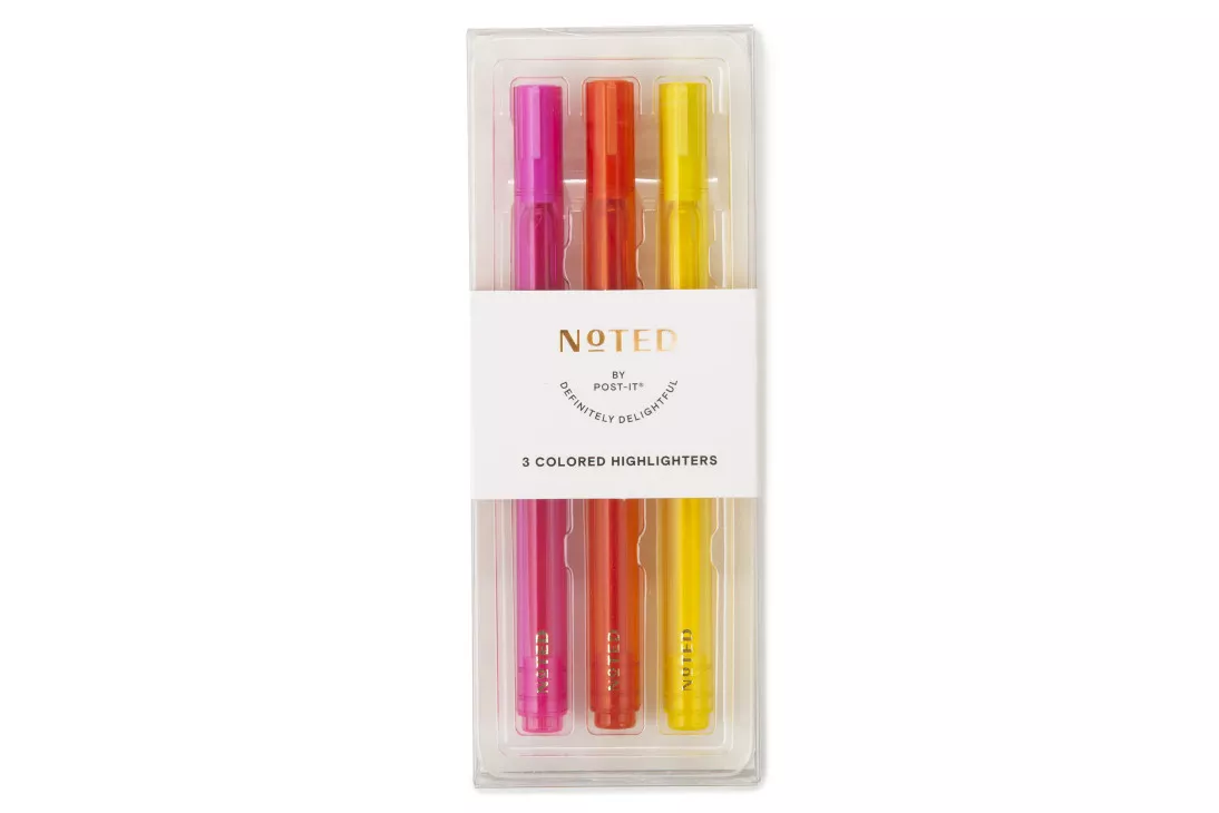 Post-it® 3pk Pens NTD-WRM-RD, 3 Pack Highlighters
