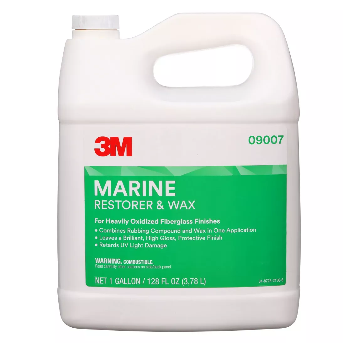 3M™ Marine Fiberglass Restorer and Wax, 09007, 1 gal, 2 per case