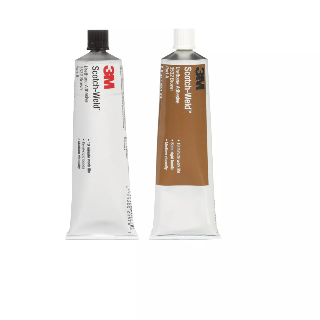 3M™ Scotch-Weld™ Urethane Adhesive 3532, Brown, Part B/A, 2 fl oz Tube
Kit, 6/Case