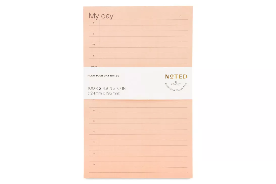 Post-it® Printed Notes NTD-58-ORN, 4.9 in x 7.7 in (124 mm x 195 mm)