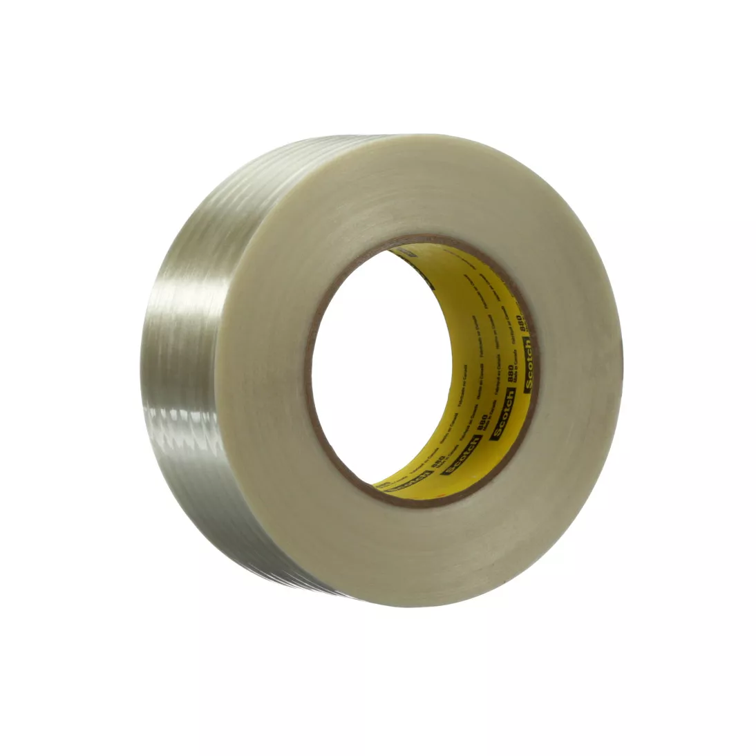 Scotch® Filament Tape 880, Clear, 1219 mm x 55 m, 7.7 mil, 1 roll per
case