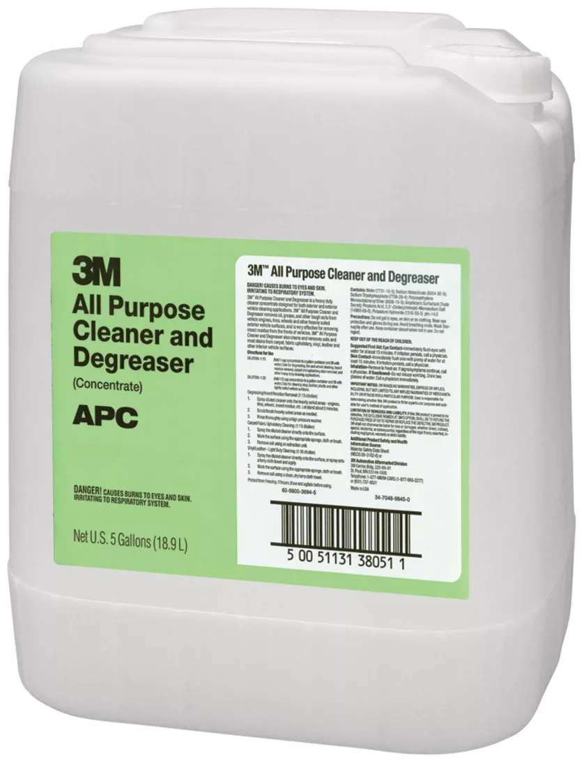3M™ All Purpose Cleaner and Degreaser, 38052, 55 Gallon (US), 1 per case