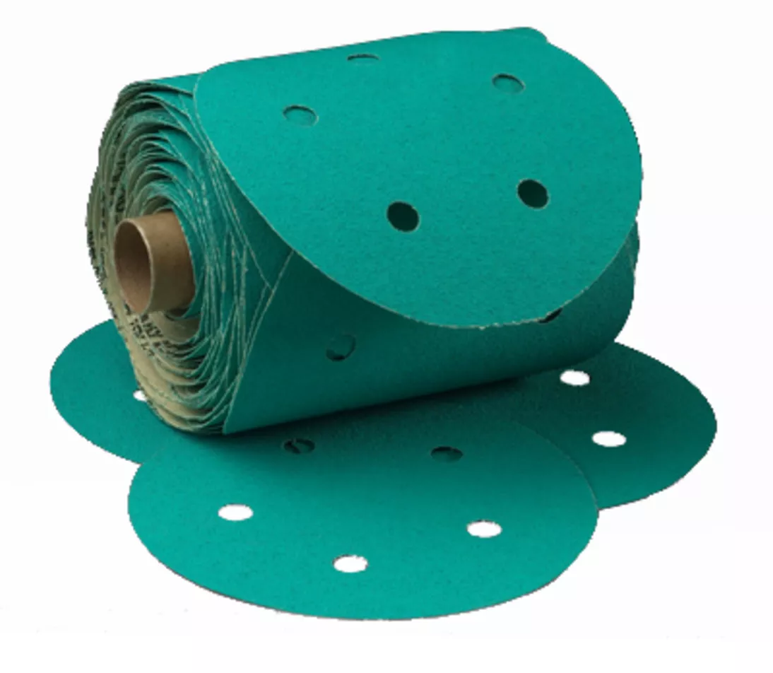 3M™ Stikit™ Green Disc Roll Dust Free, 01566, 6 in, 80, 100 discs per
roll, 10 rolls per case