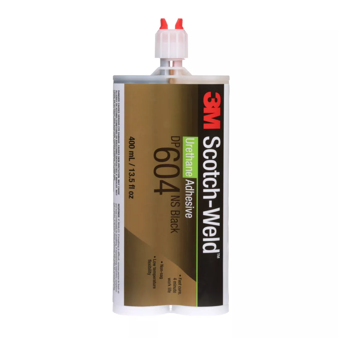 3M™ Scotch-Weld™ Urethane Adhesive DP604NS, Black, 400 mL Duo-Pak,
6/case