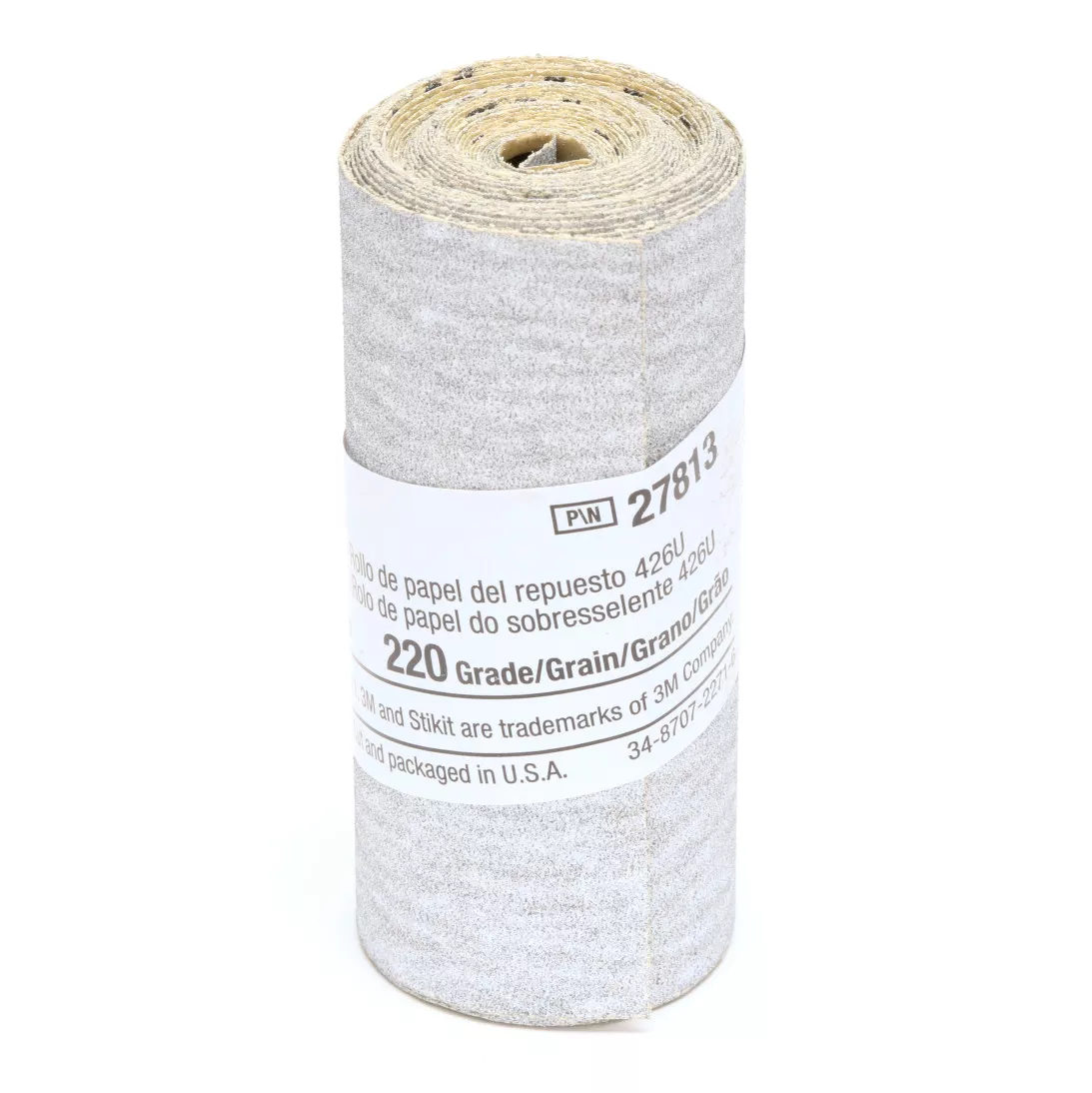 3M™ Stikit™ Paper Refill Roll 426U, 2-1/2 in x 95 in 220 A-weight, 10
per inner 50 per case