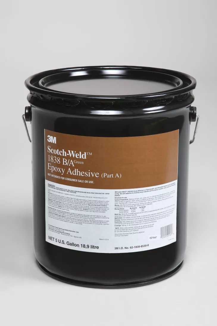 3M™ Scotch-Weld™ Epoxy Adhesive 1838, Green, Part A, 5 Gallon Drum
(Pail)