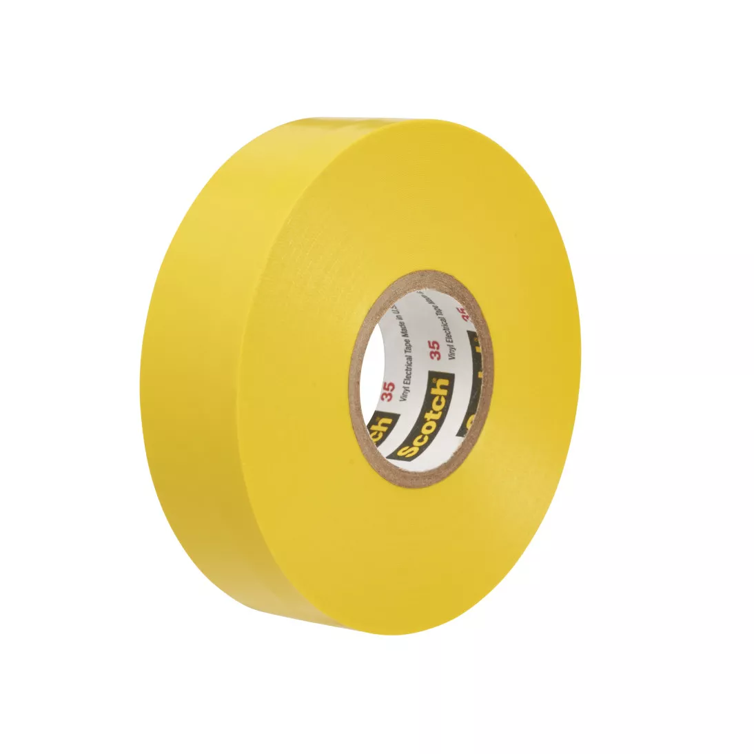 Scotch® Vinyl Color Coding Electrical Tape 35, 1/2 in x 20 ft, Yellow,
10 rolls/carton, 100 rolls/Case