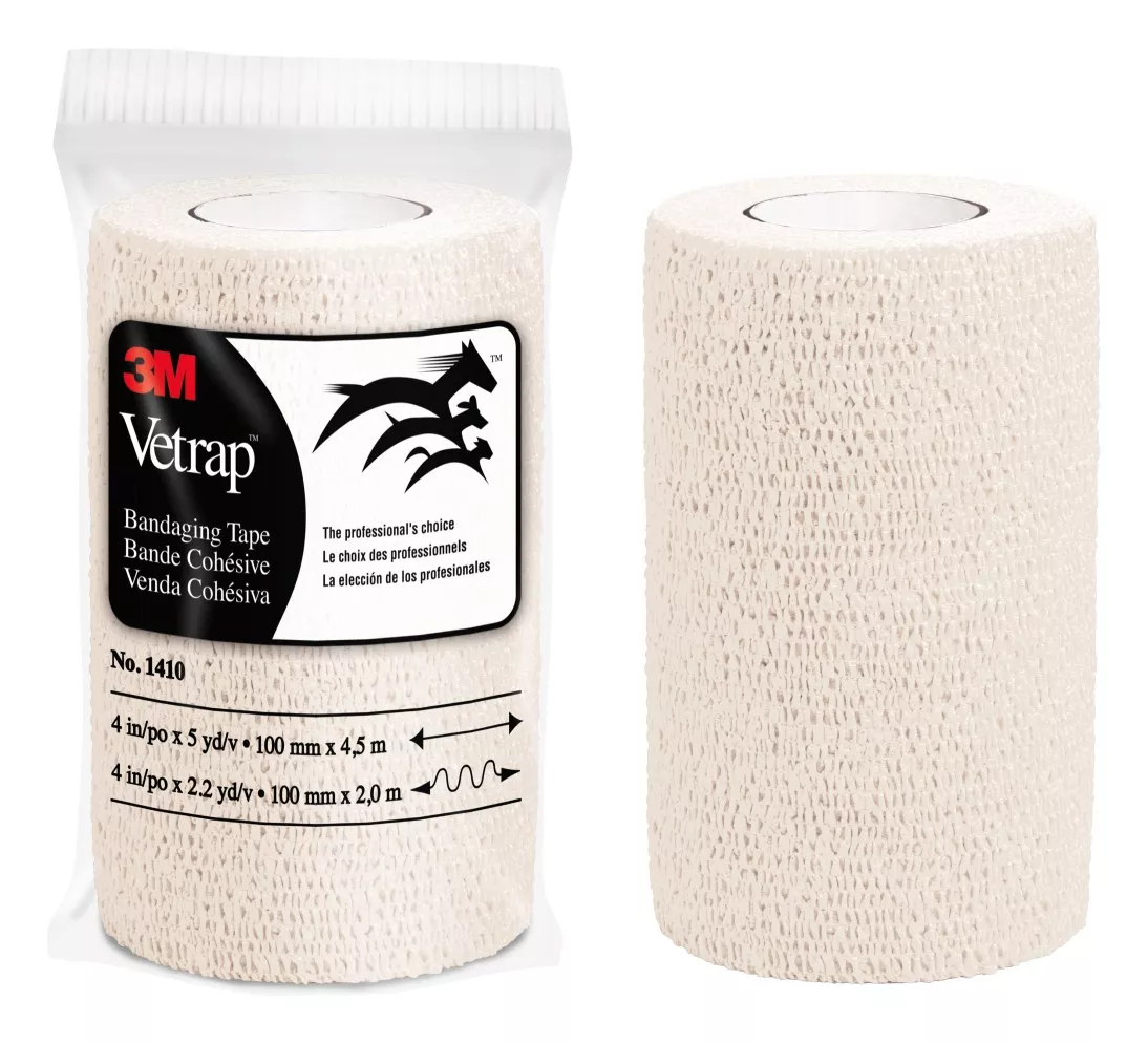 3M™ Vetrap™ Bandaging Tape 1410W, 4 in x 5 yd (100 mm x 4,5 m)