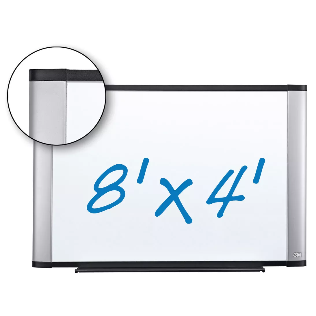 3M™ Porcelain Dry Erase Board P9648A, 96 in x 48 in x 1 in (243.8 cm x
121.9 cm x 2.5 cm) Magnetic