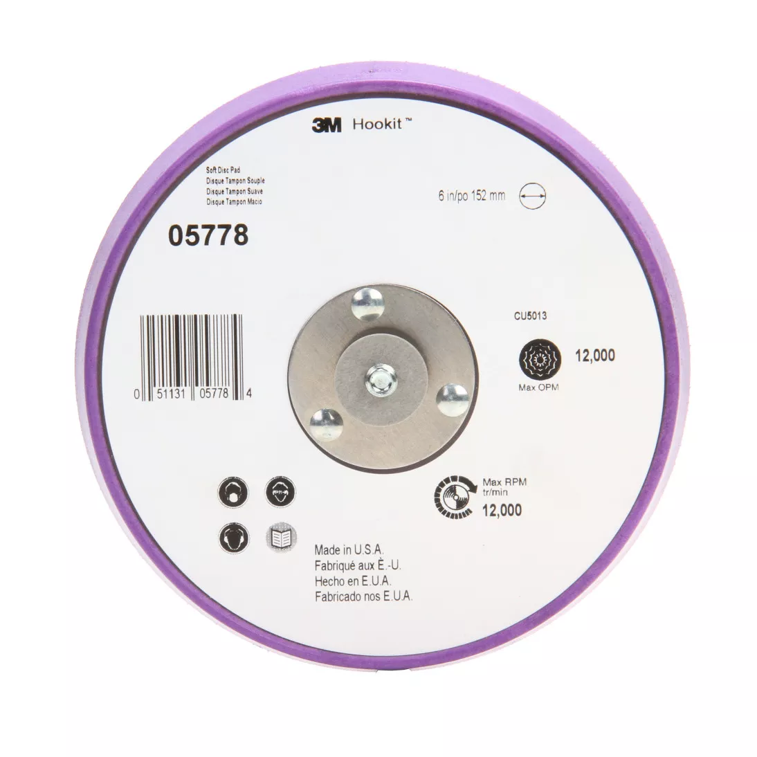 3M™ Painter's Disc Pad with Hookit™, 05778, 6 in, 10 per case
