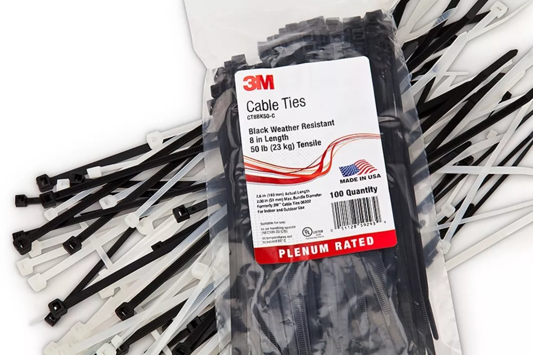 3M™ Assortment Pack Cable Tie CT06220, plenum rated, 1000/Case