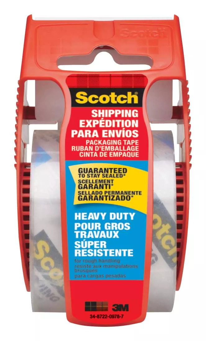 Scotch® Heavy Duty Shipping Packaging Tape, 142-ESF, 1.88 in x 22.2 yd
(48 mm x 20,3 m)