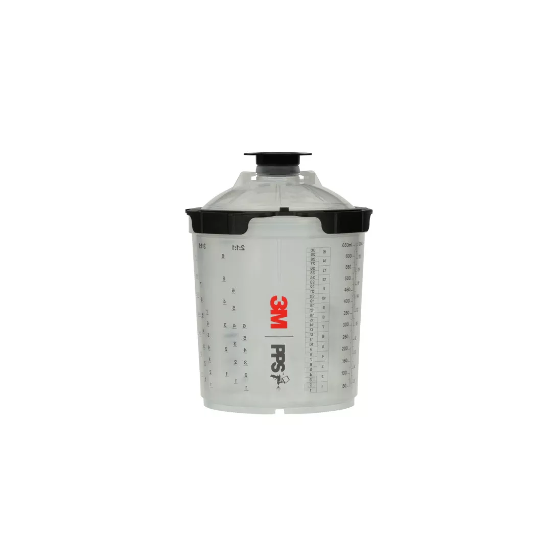 3M™ PPS™ Series 2.0 Spray Cup System Kit, 26000, Standard (22 fl oz, 650
mL), 200 Micron Filter, 1 kit per case