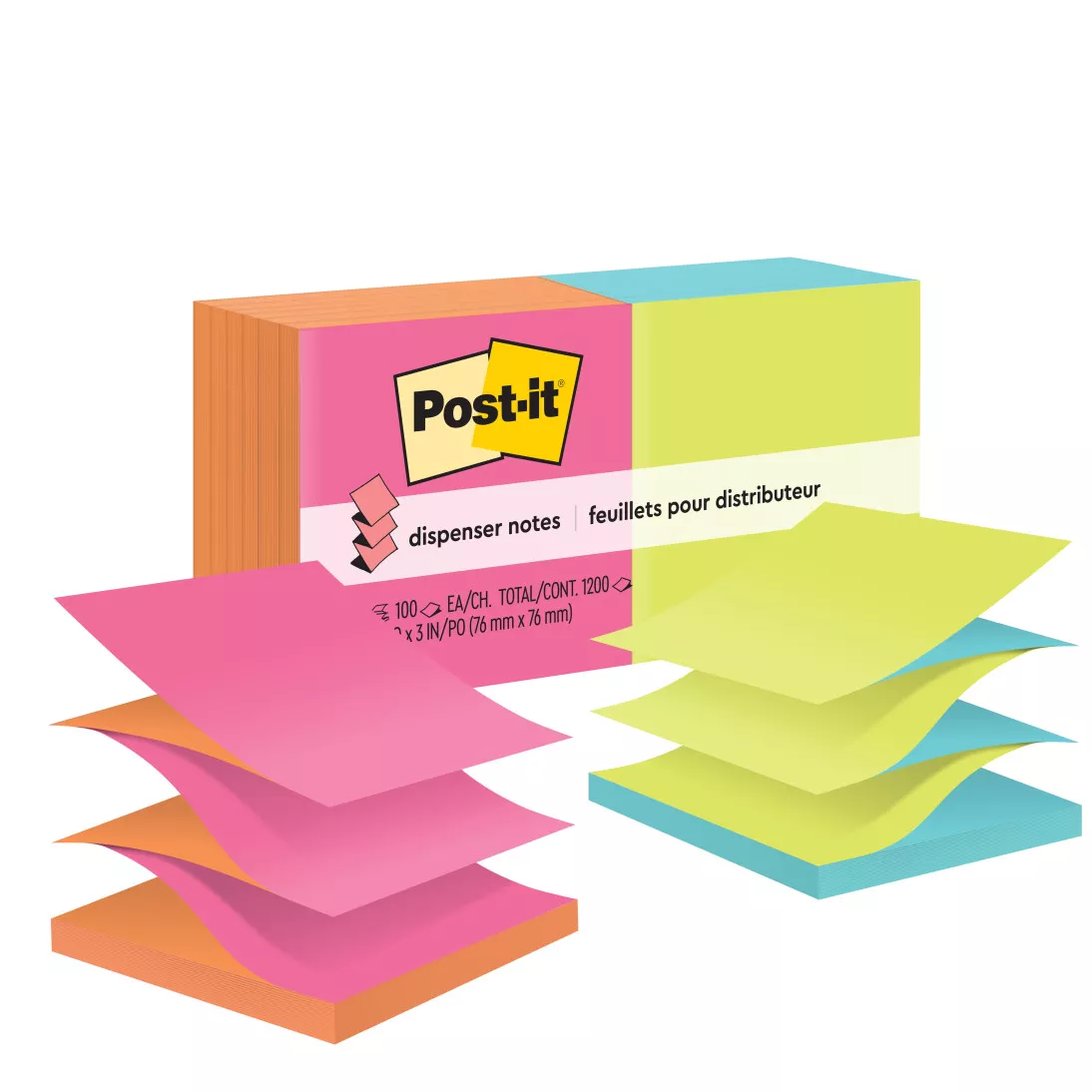 Post-it® Pop-up Notes R330-N-ALT, 3 in x 3 in (76 mm x 76 mm) Cape Town
Collection