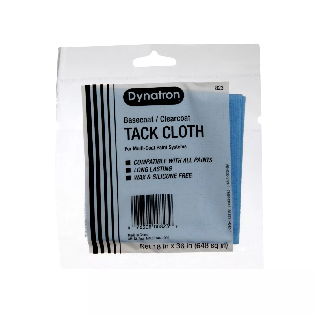 Dynatron™ Blue Tack Cloth, 00823, 12 tack cloths per carton, 12 cartons per case