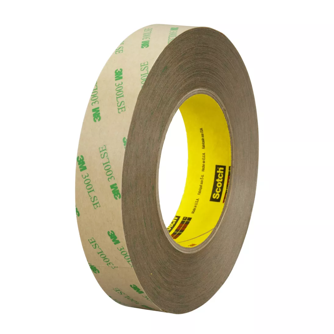 3M™ Double Coated Tape 93010LE, Clear, 54 in x 180 yd, 3.9 mil, 1 roll
per case