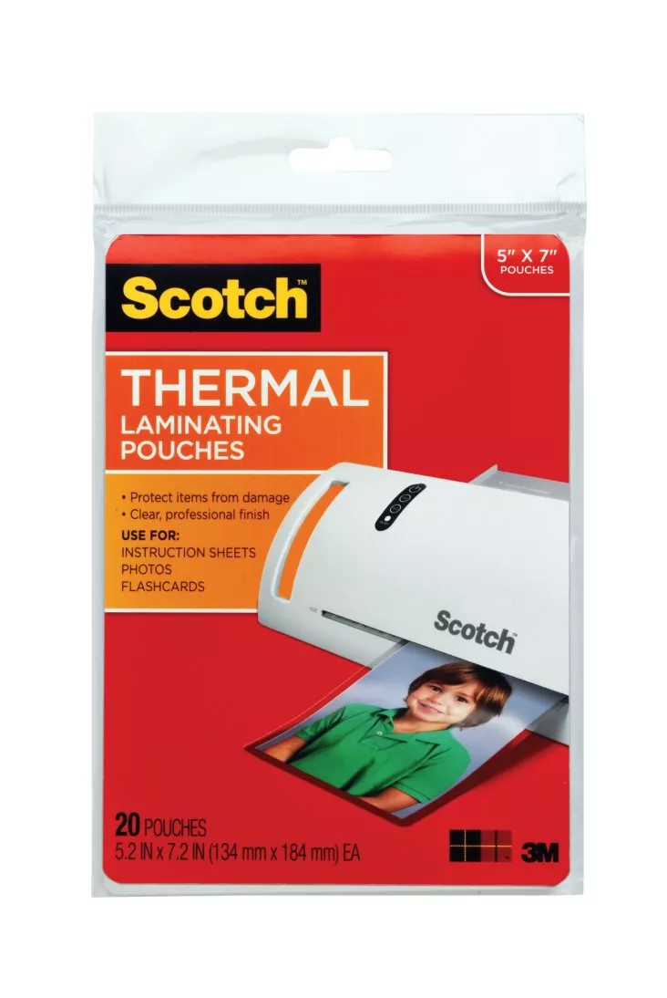 Scotch™ Thermal Pouches TP5903-20 for items up to 5.27 in x 7.24 in