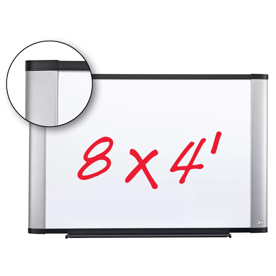 3M™ Melamine Dry Erase Board M9648A, 96 in x 48 in x 1 in (243.8 cm x
121.9 cm x 2.5 cm) Aluminum Frame