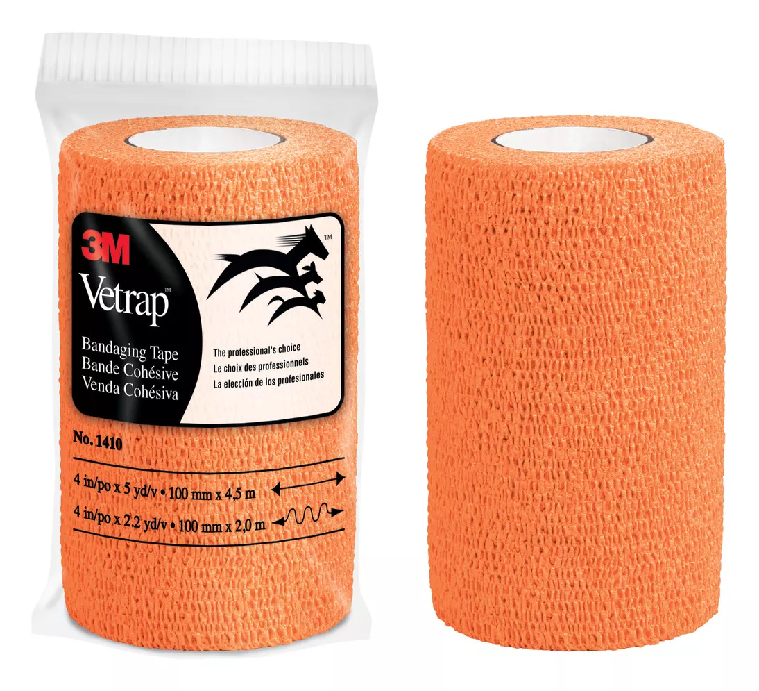 3M™ Vetrap™ Bandaging Tape, 1410BO Bright Orange