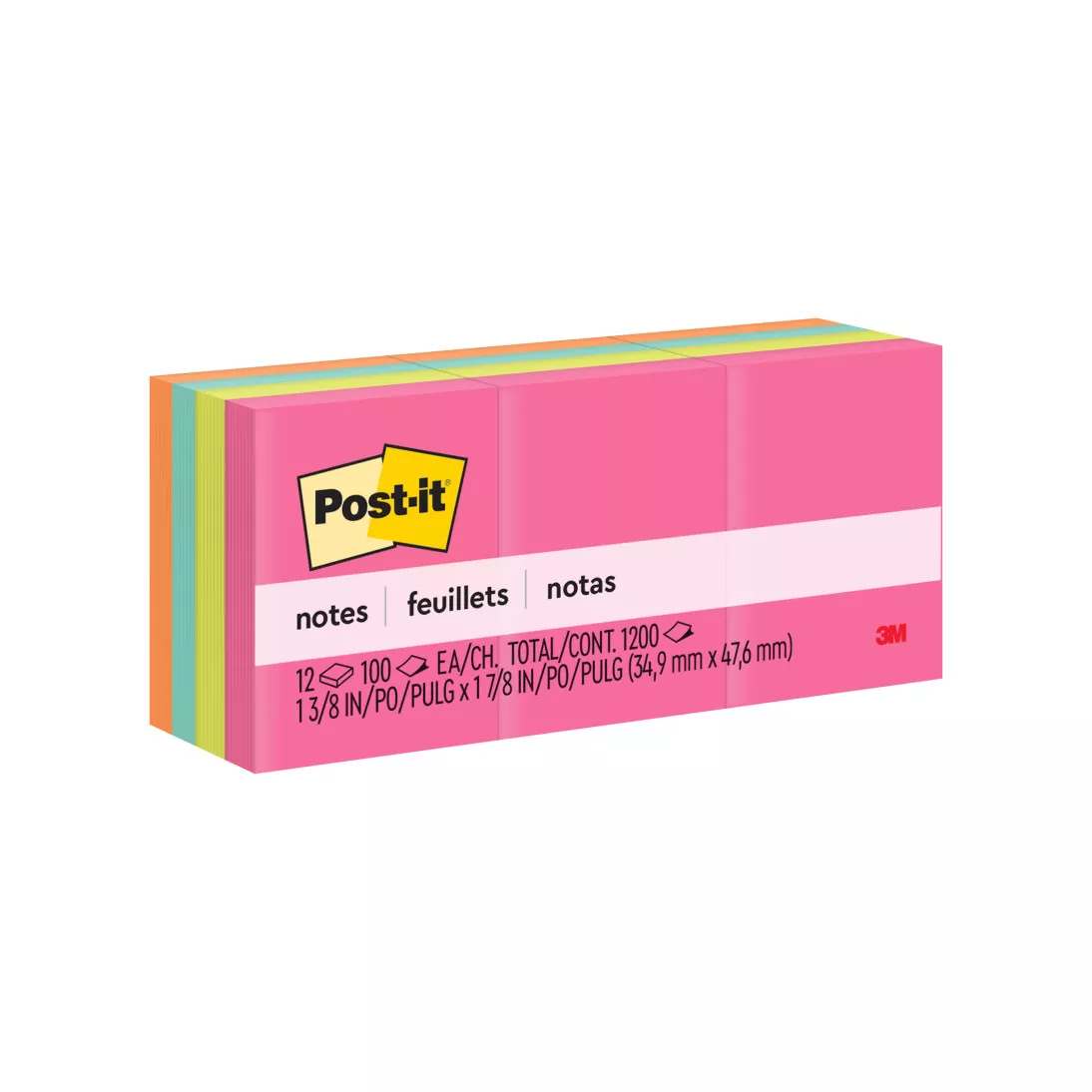 Post-it® Notes 653AN, 1 3/8 in x 1 7/8 in (34,9 mm x 47,6 mm) Cape Town
Collection