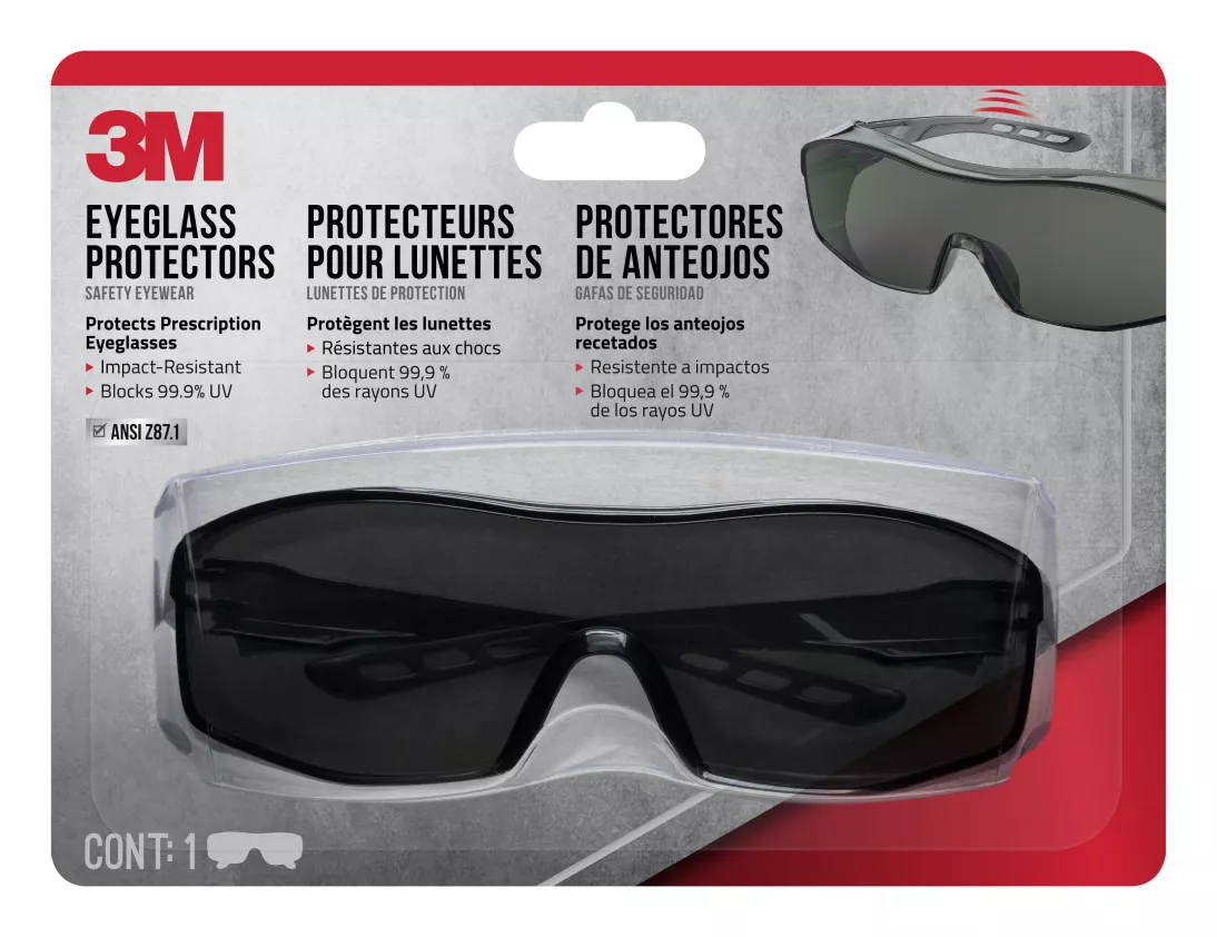3M™ Eyeglass Protectors Anti-Scratch, 47032H1-DC, Gray, Gray Lens,
6/case