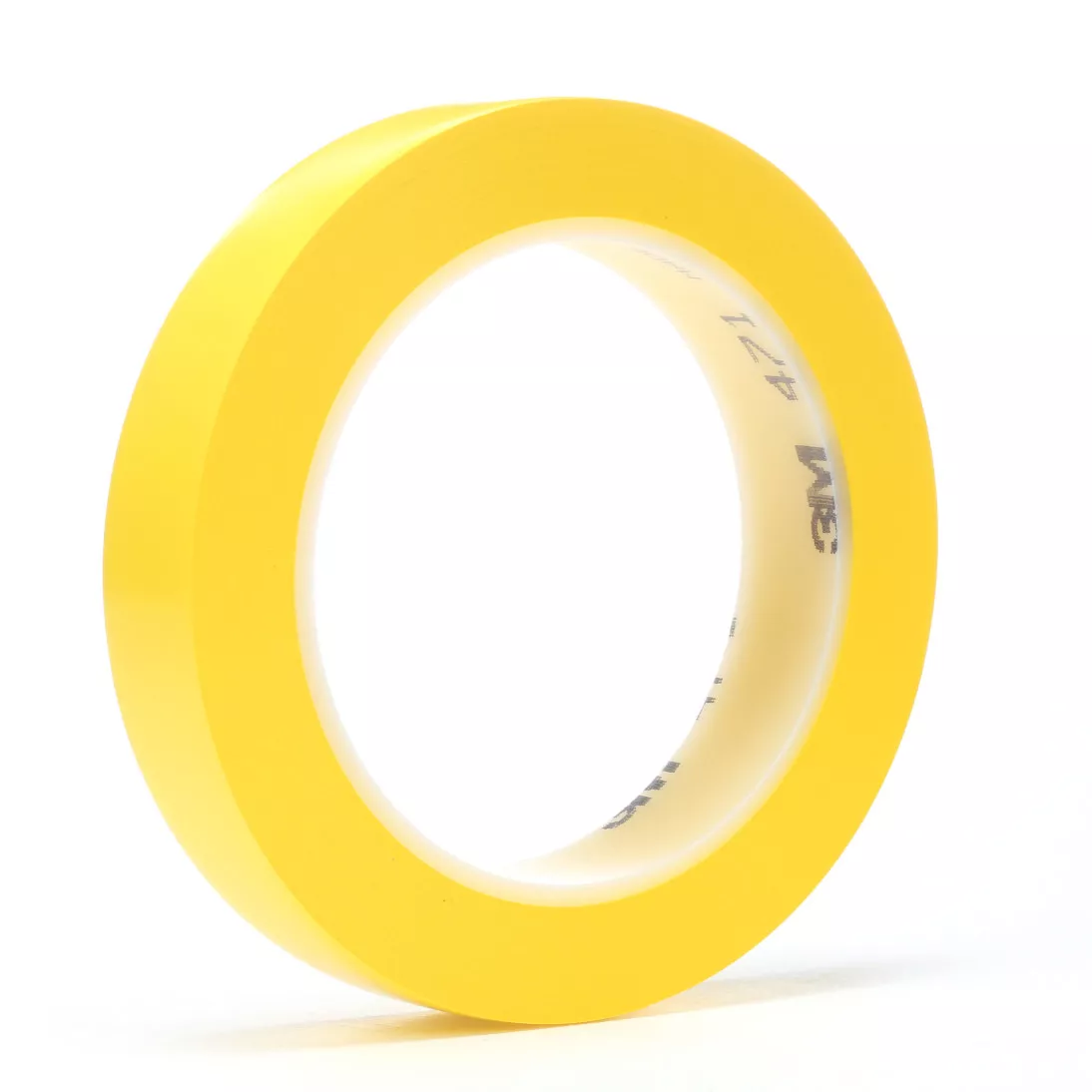3M™ Vinyl Tape 471, Yellow, 1/4 in x 36 yd, 5.2 mil, 144 rolls per case