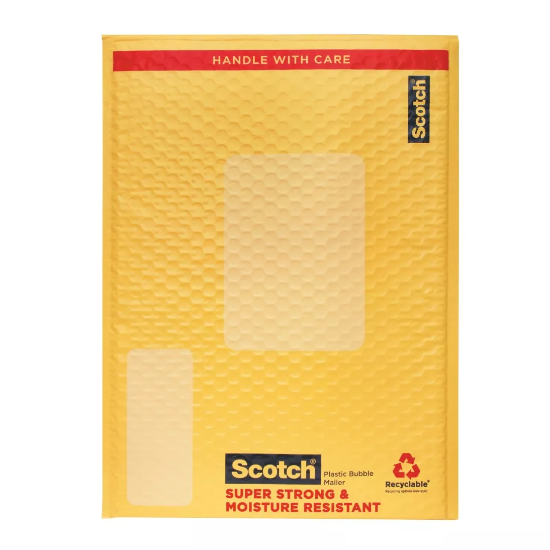 Scotch™ Poly Bubble Mailer 4-Pack, 8915-4, 10.5 in x 15.25 in Size #5,
12 Packs/Cs