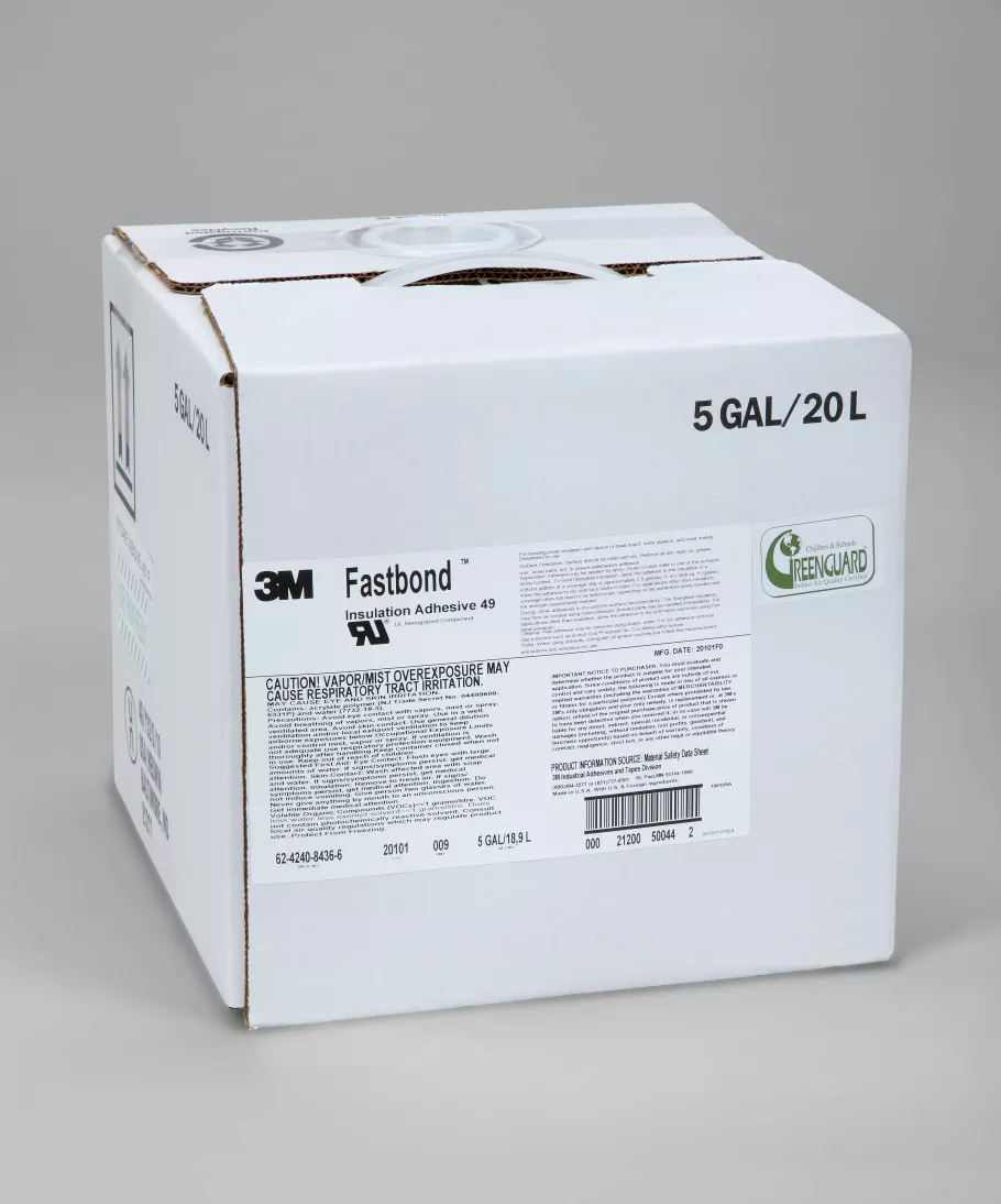 3M™ Fastbond™ Insulation Adhesive 49, Clear, 5 Gallon Box