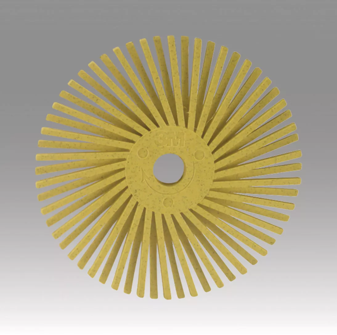 Scotch-Brite™ Radial Bristle Disc, 3/4 in x 1/8 in 80, 175 per inner
5600 per case, SPR 021496A