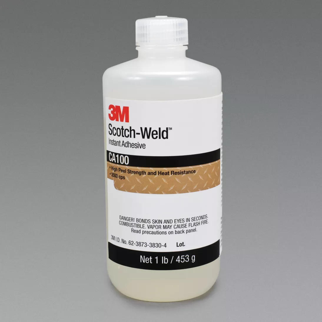 3M™ Scotch-Weld™ Instant Adhesive CA100, Clear, 1 Pound Bottle, 1/case