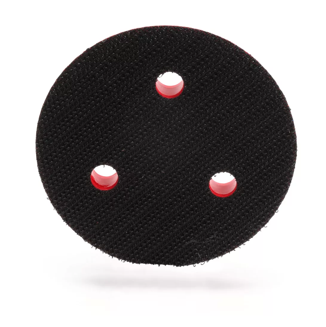 3M Xtract™ Low Profile Back-up Pad, 20350, 76 mm x 12.7 mm x 6mm,
External 3 Holes Red Foam, 10 ea/Case
