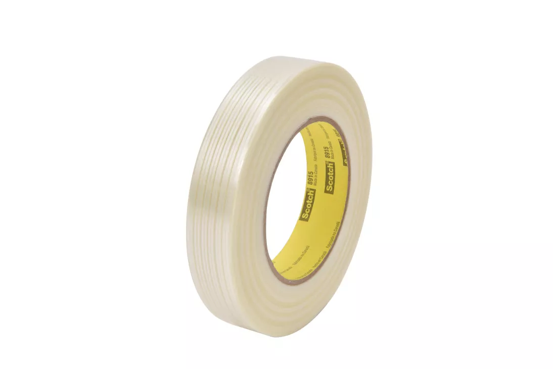 Scotch® Filament Tape Clean Removal 8915, 18 mm x 55 m, 6 mil, 48 rolls
per case