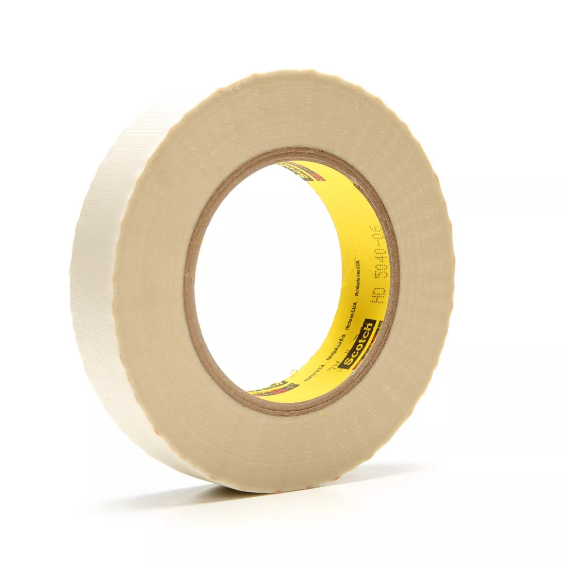 3M™ Glass Cloth Tape 361, White, 1 in x 60 yd, 6.4 mil, 9 rolls per
case, Individually Wrapped Conveniently Packaged