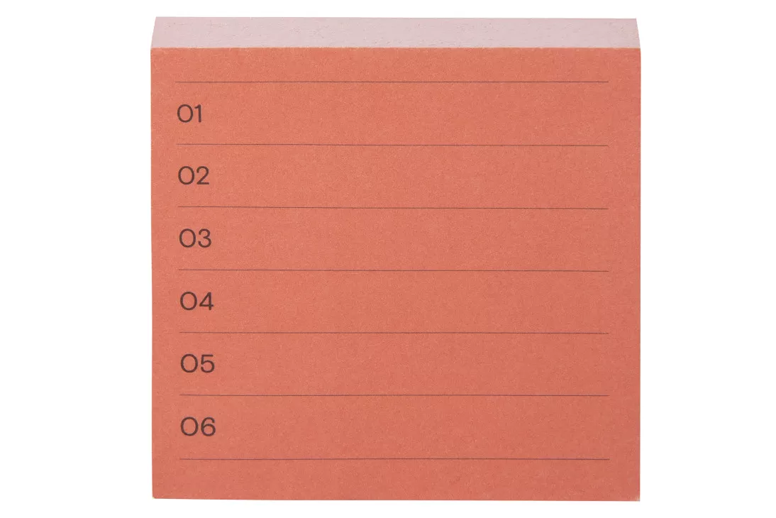 Post-it® Printed Notes NTD-33-ORN, 2.9 in x 2.8 in (73 mm x 71 mm)